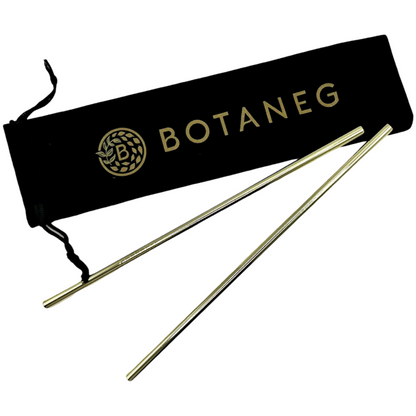 Botaneg Gold Reusable Straws